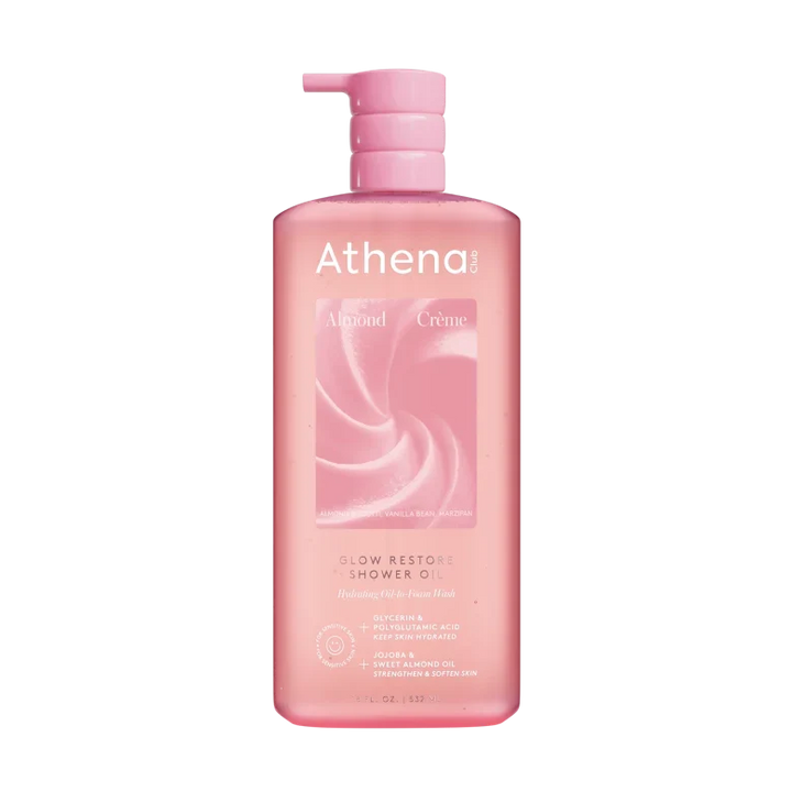 Glow Restore Shower Oil - Almond Creme Curated Panorama Almond Creme Curated Panorama